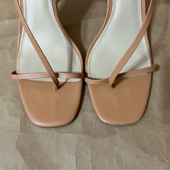 Reformation | Ivy Heels Strappy Sandals Leather Tan Naked Size 9 - Picture 6 of 16